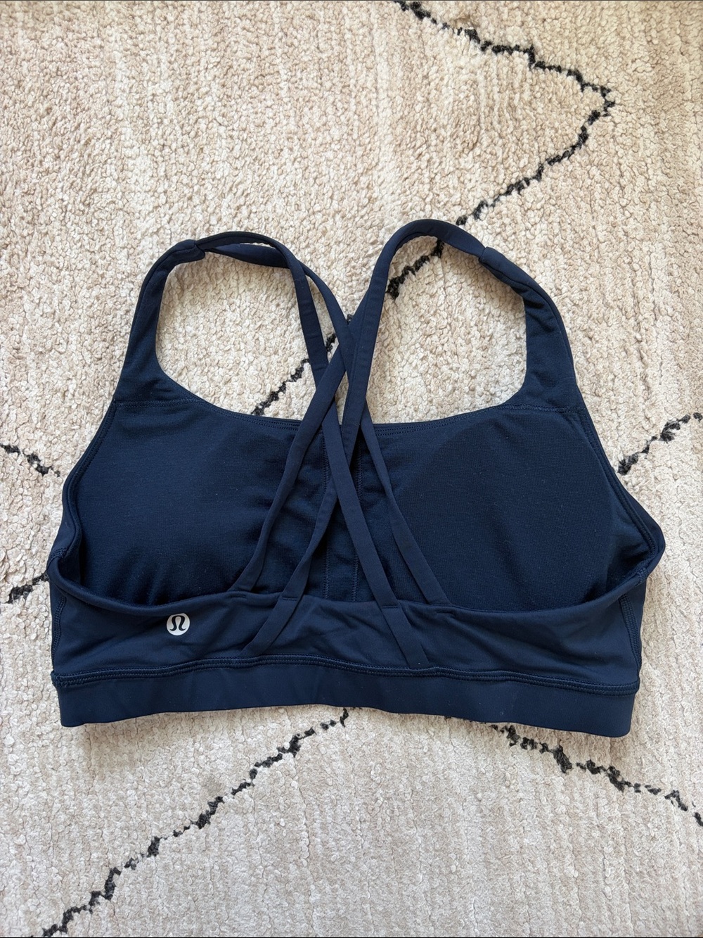 lululemon athletica Black Crisscross Strappy Sports Bra